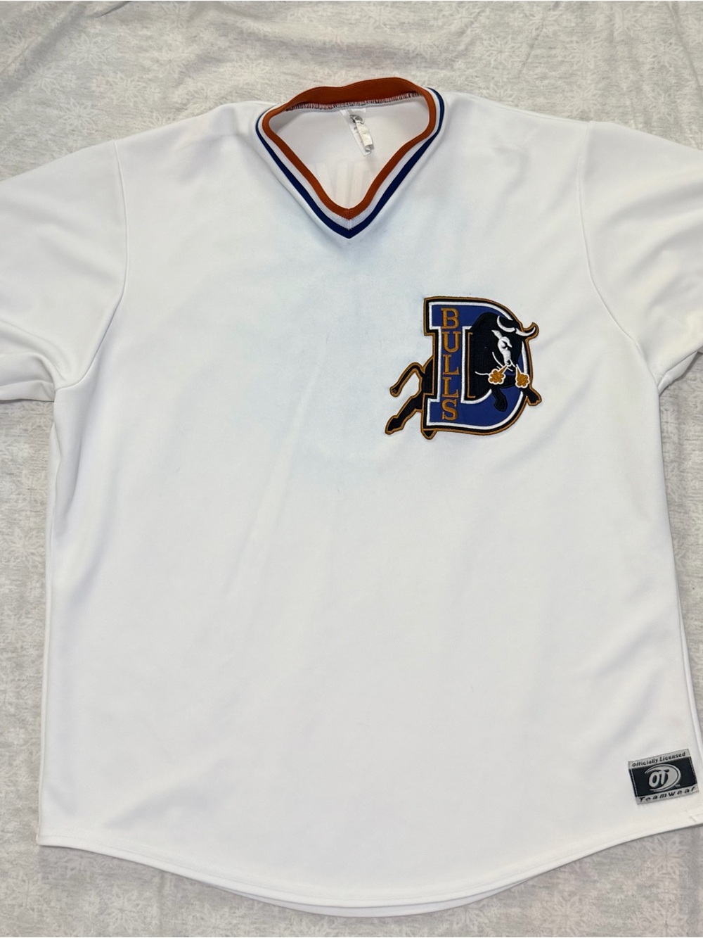 Durham Bulls OT Sports Jersey XXL Davis #8 MiLB Baseball Made USA White